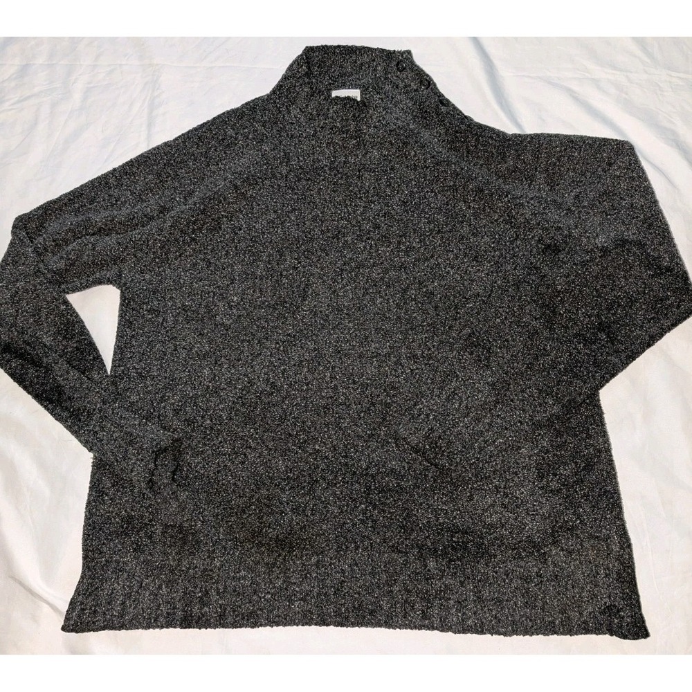 Columbia Women's XL Gray Heather Mock‎ Turtleneck Long Sleeve Sweater